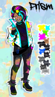 Art of Prism, a Graffiti Artist OC.