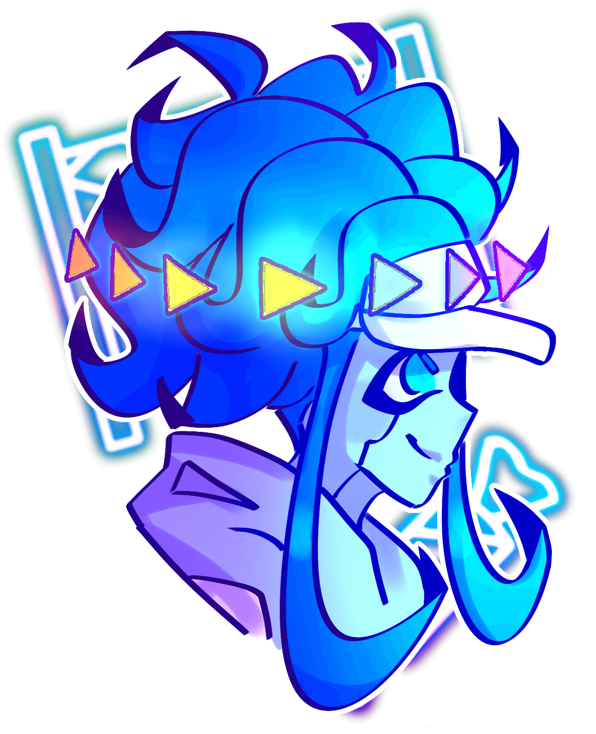 Art of a robot OC, Arvie.