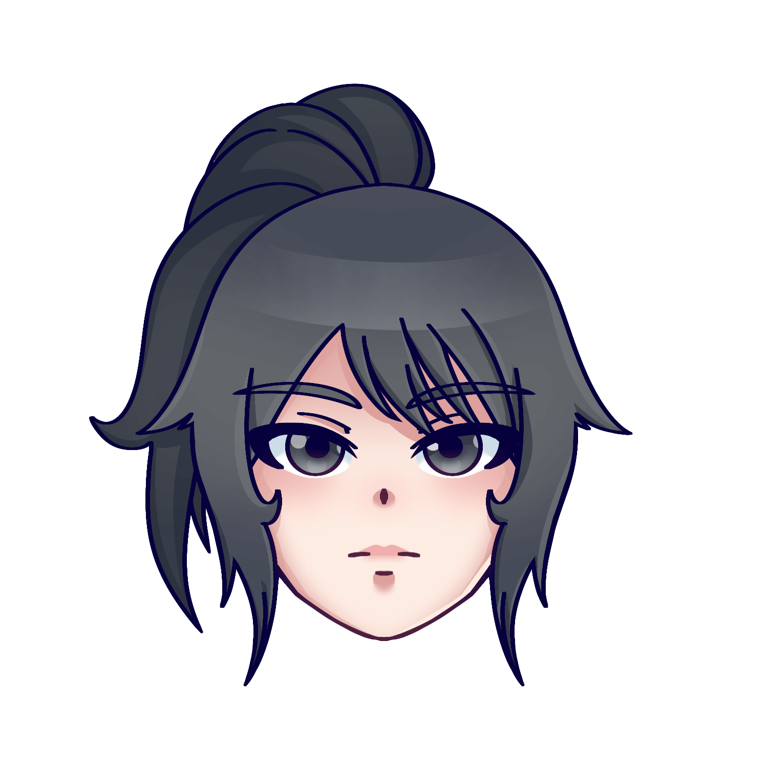 Fan art of Ayano Aishi from Yandere Simulator.