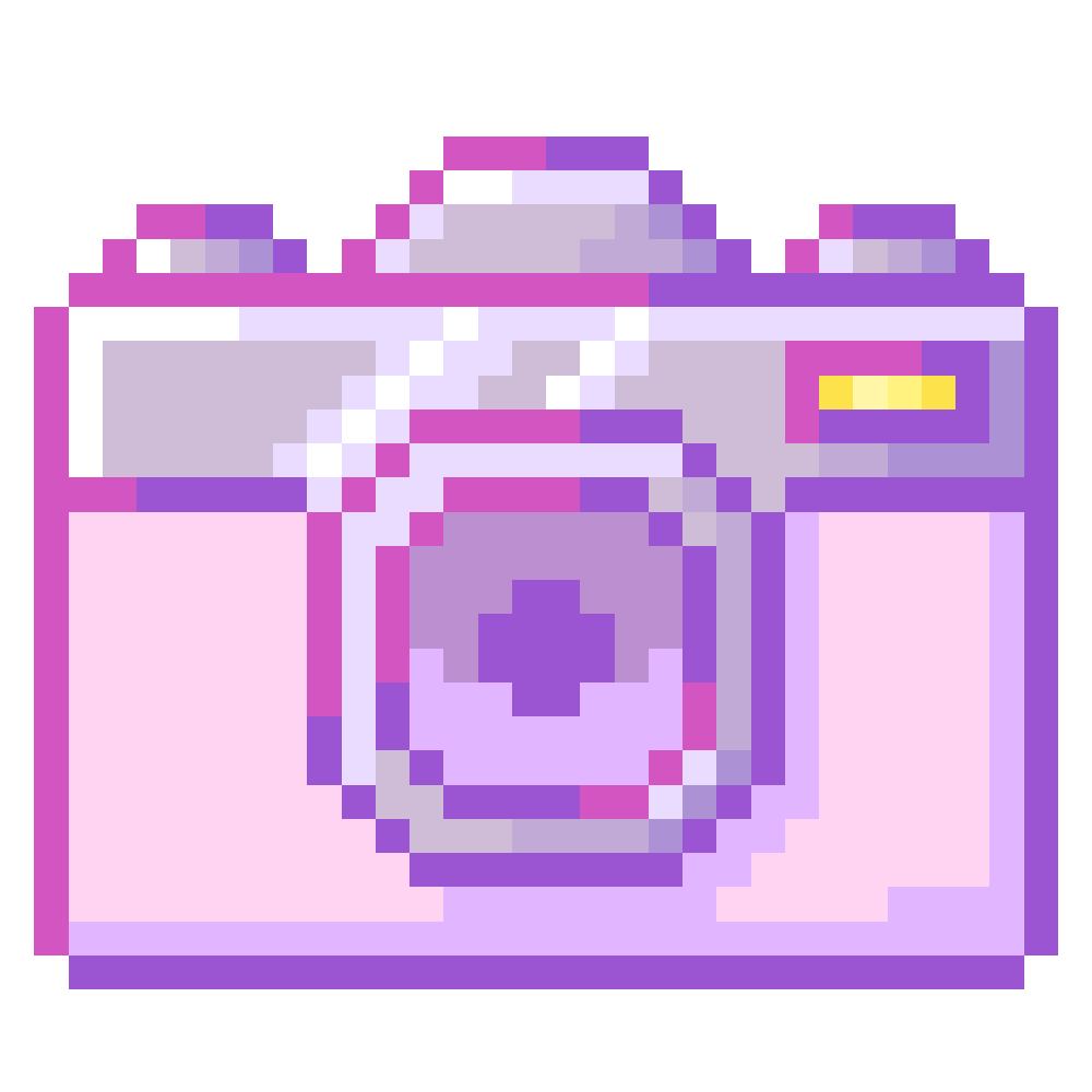 Pixel art of a camera.