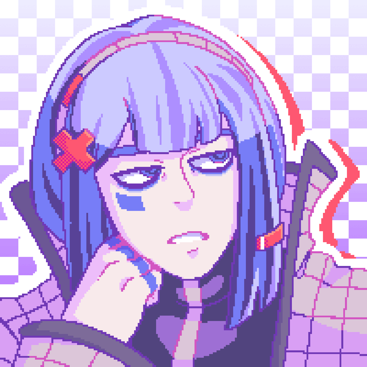 Pixel art of an OC, Chroma.