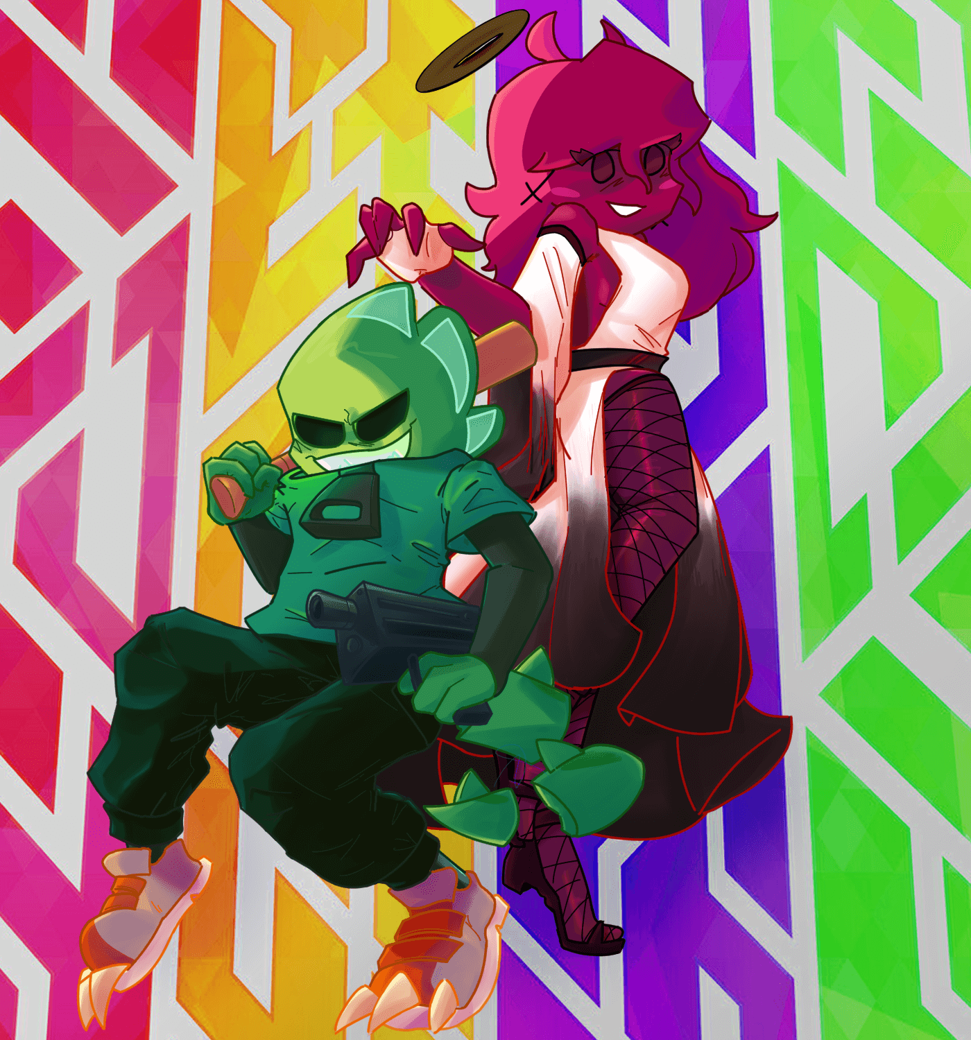 Art of Friday Night Funkin' OC's, Deadino and Fallen Angel