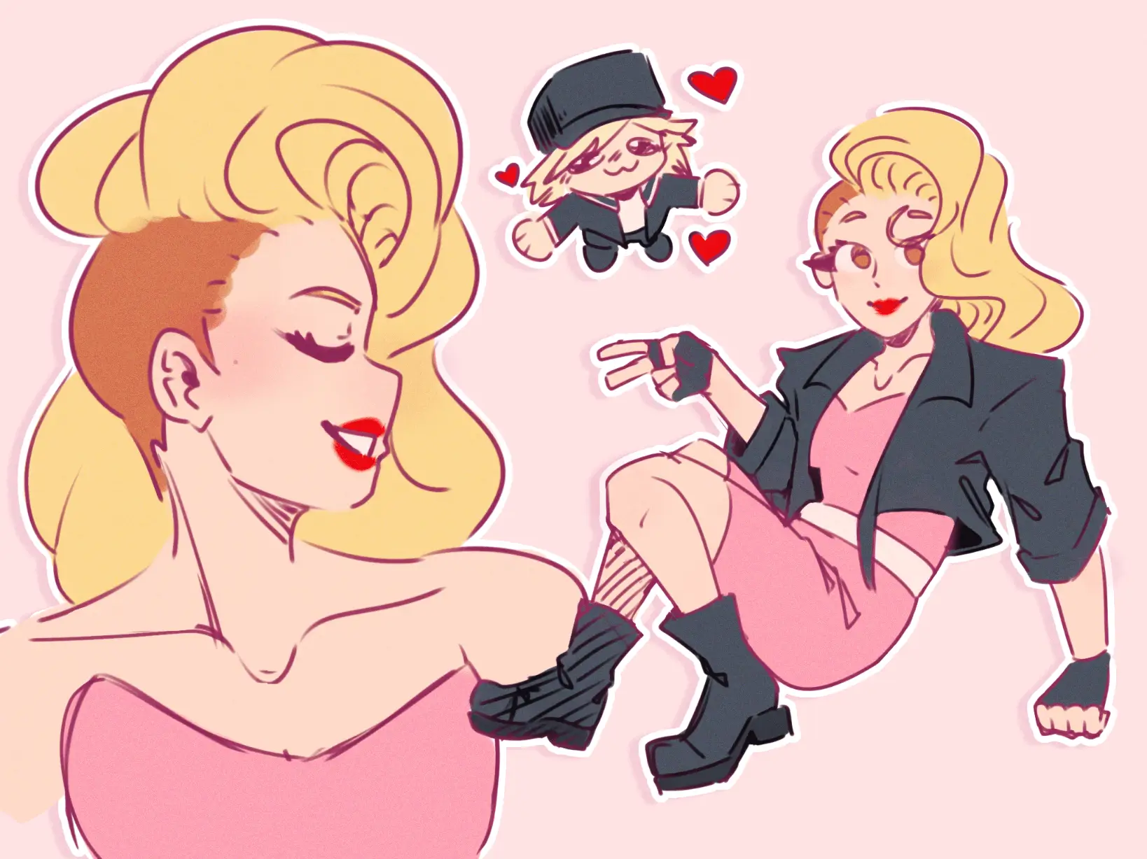 Art of a 1950's OC, Gloria.