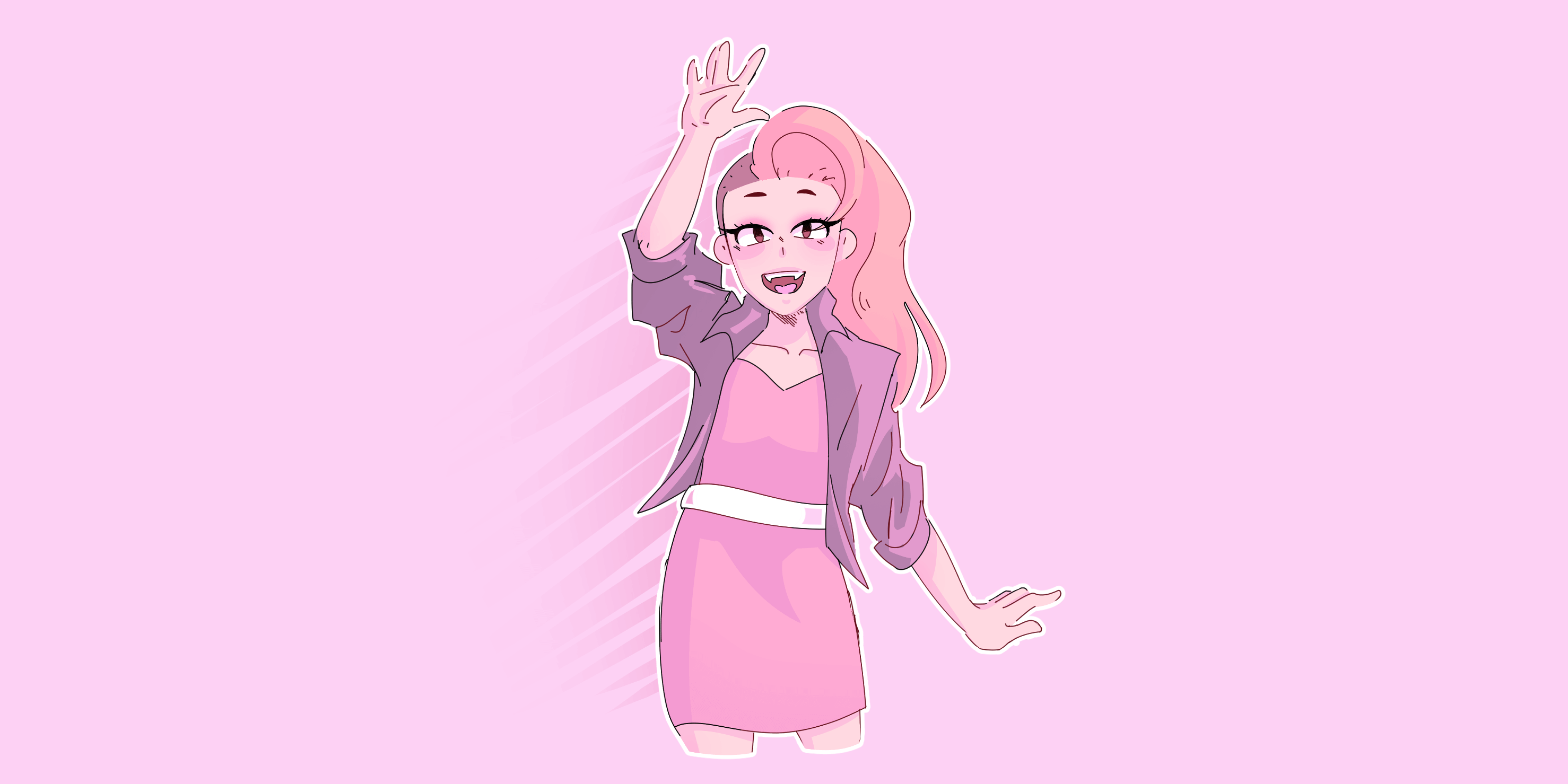 Art of a 1950's OC, Gloria.
