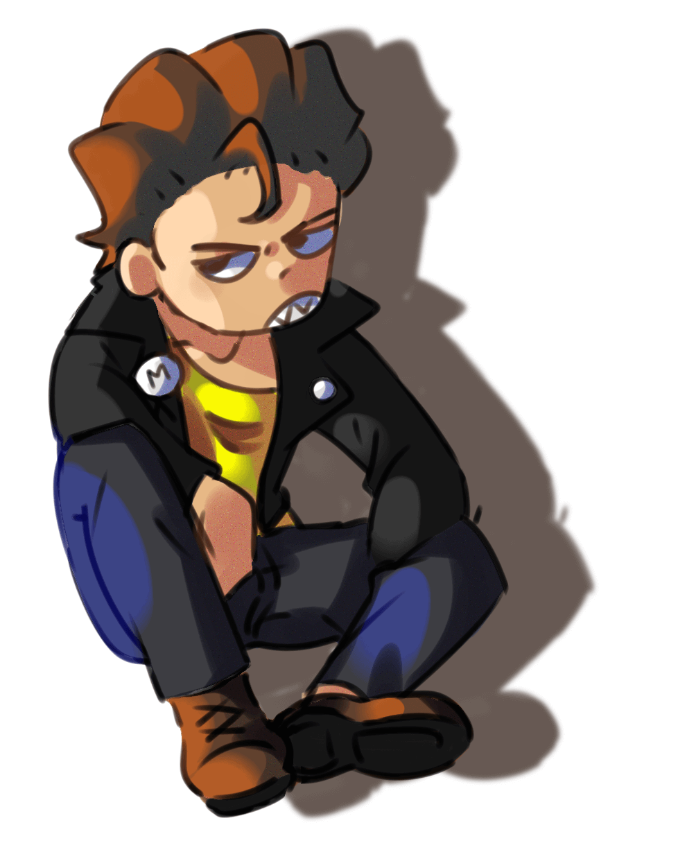 Art of Greaser Morty from Pocket Morty's.