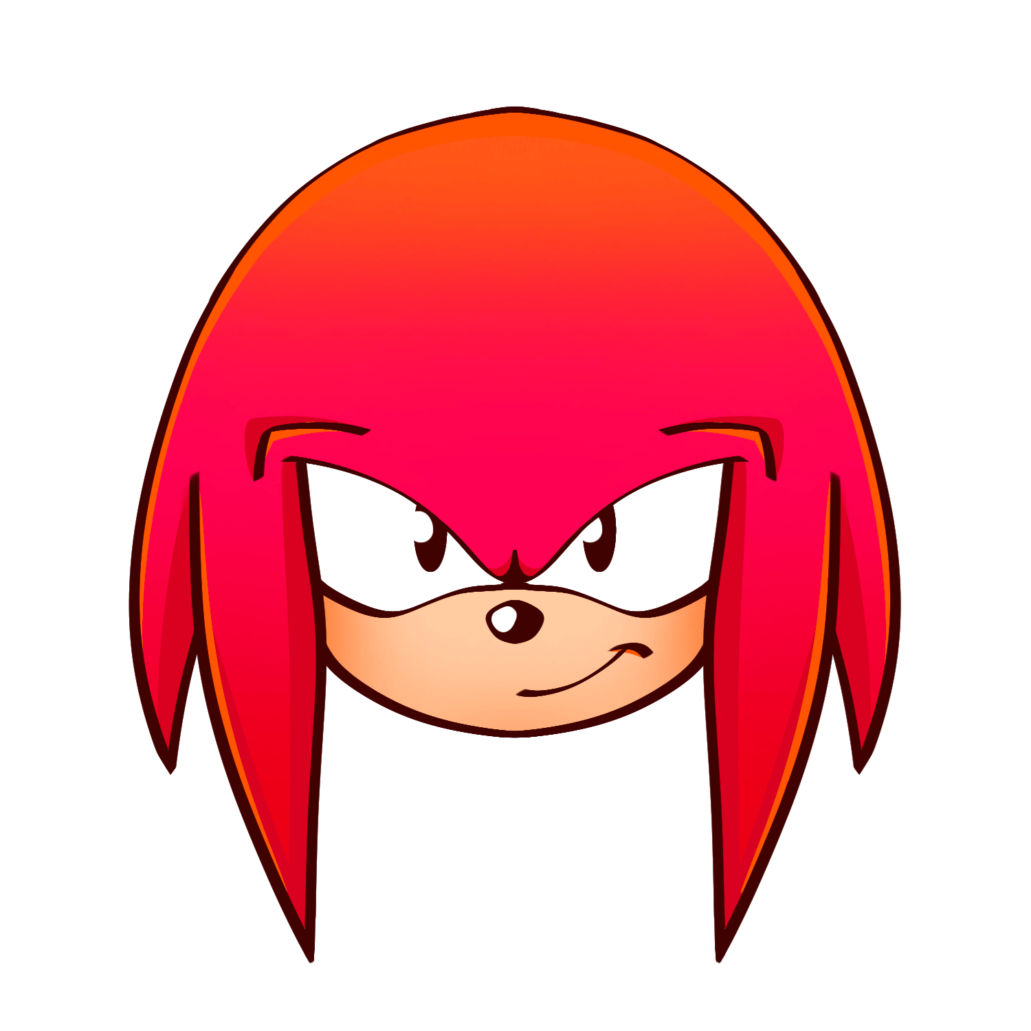 Fan art of Knuckles The Echidna from Sonic The Hedgehog