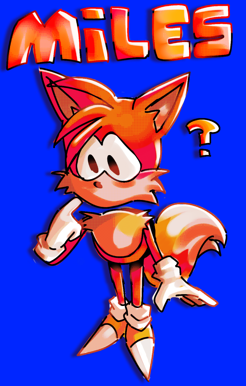 Fan art of Miles from Rewrite, a Sonic Creepypasta.