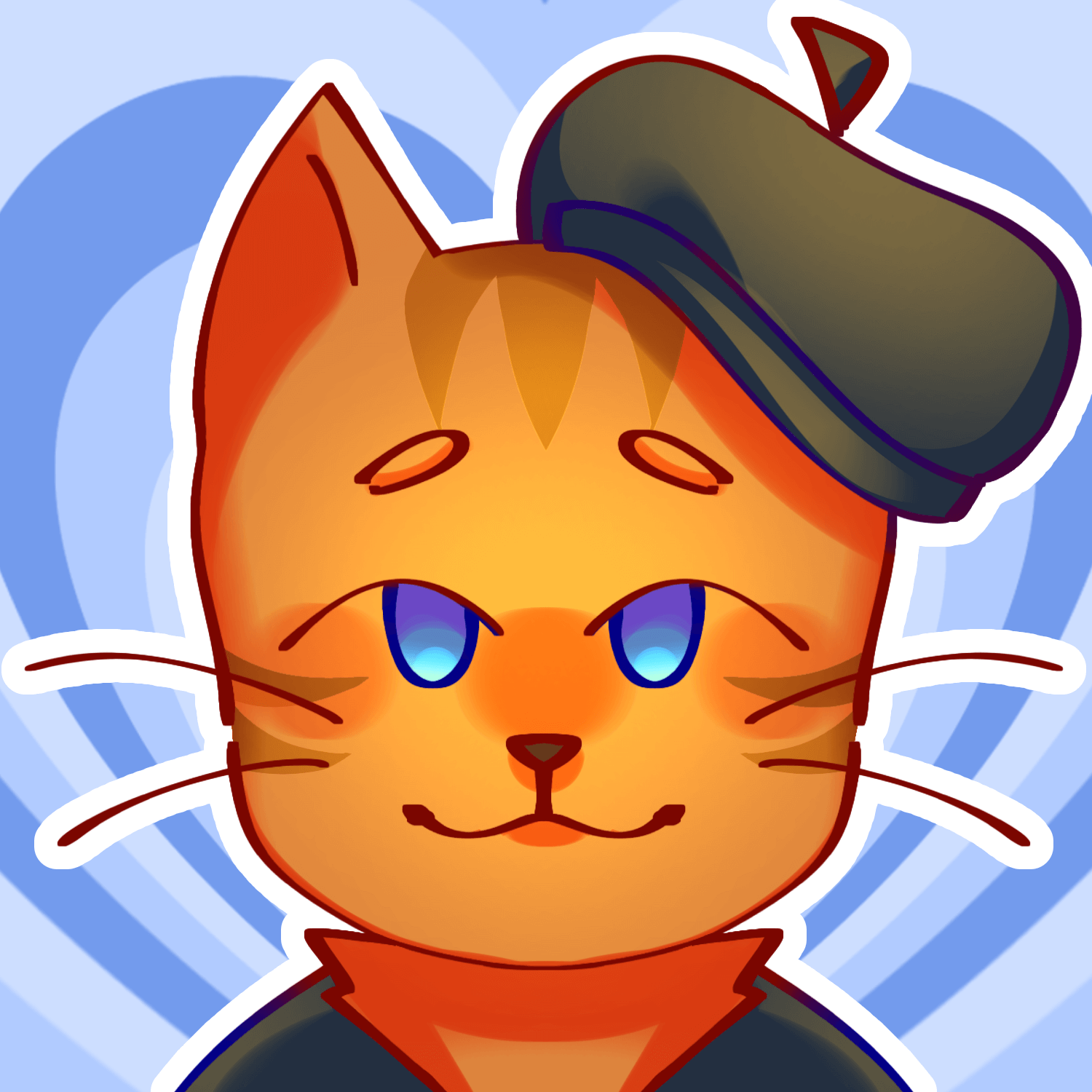 Fan art of Mr. Reed, a cat OC.