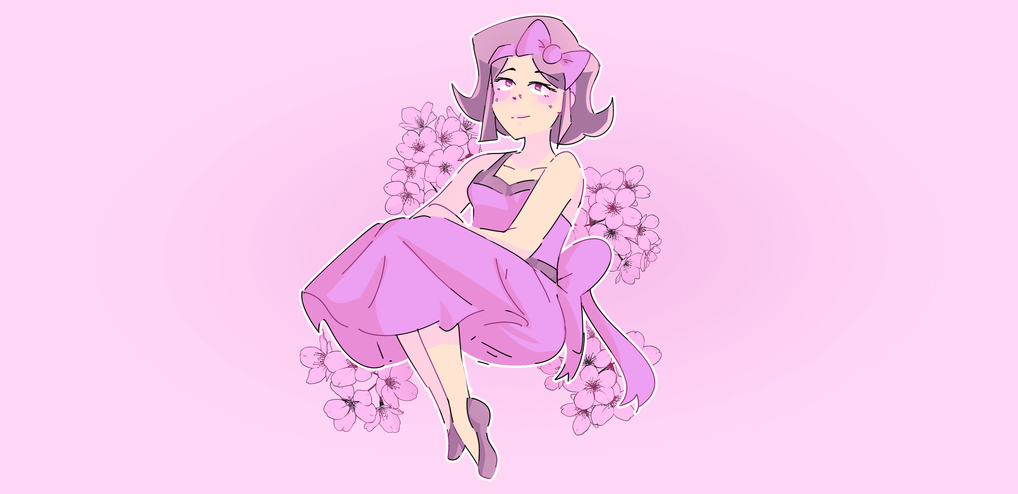 Art of a 1950's OC, Naomi.
