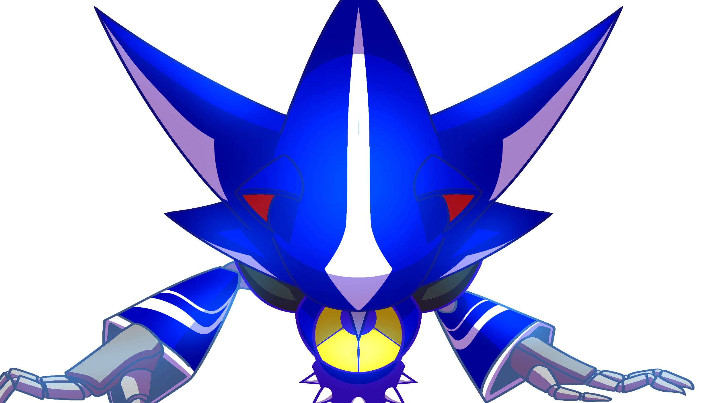 Fan art of Neo Metal Sonic from Sonic Heroes.