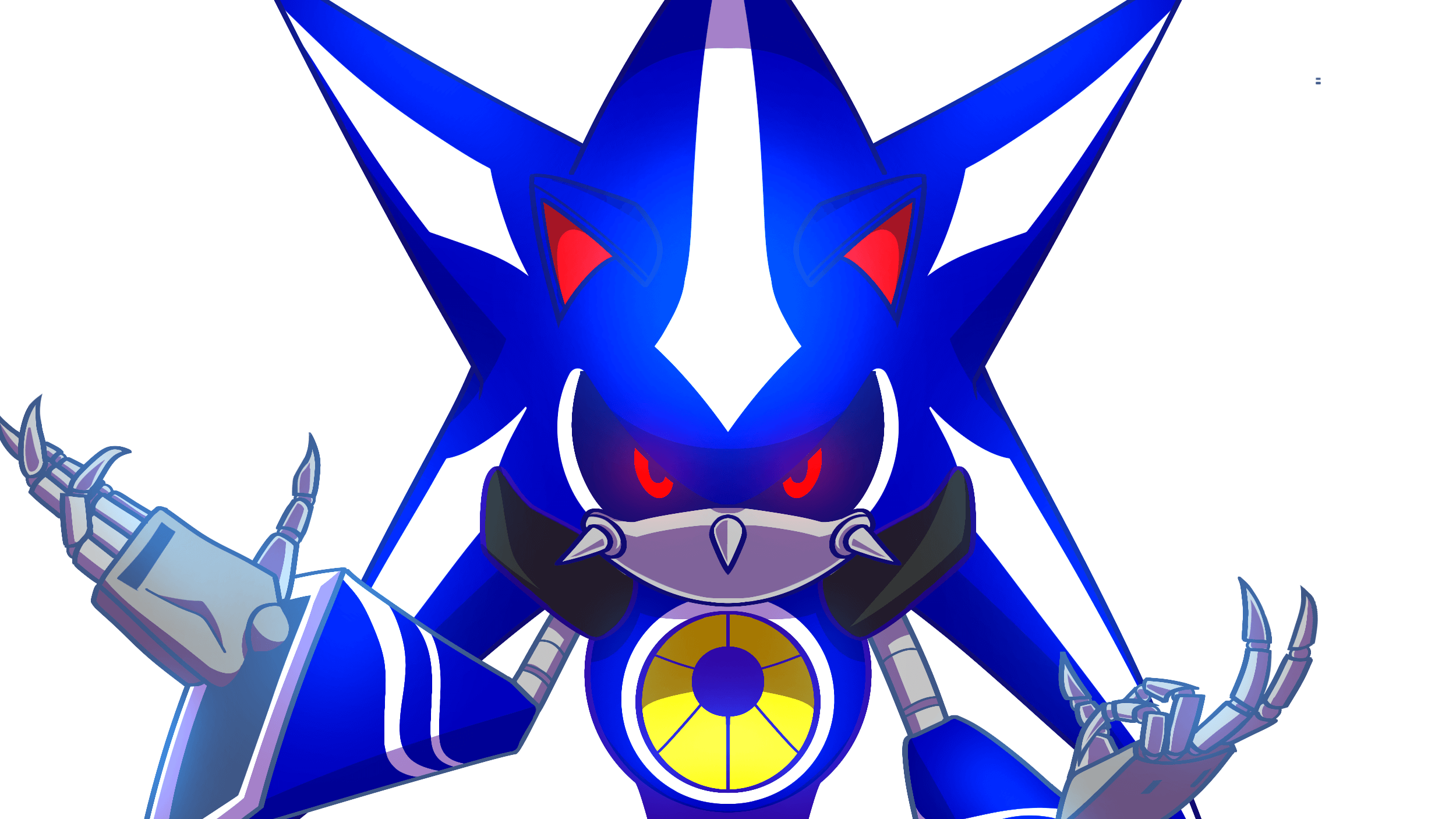 Fan art of Neo Metal Sonic from Sonic Heroes.