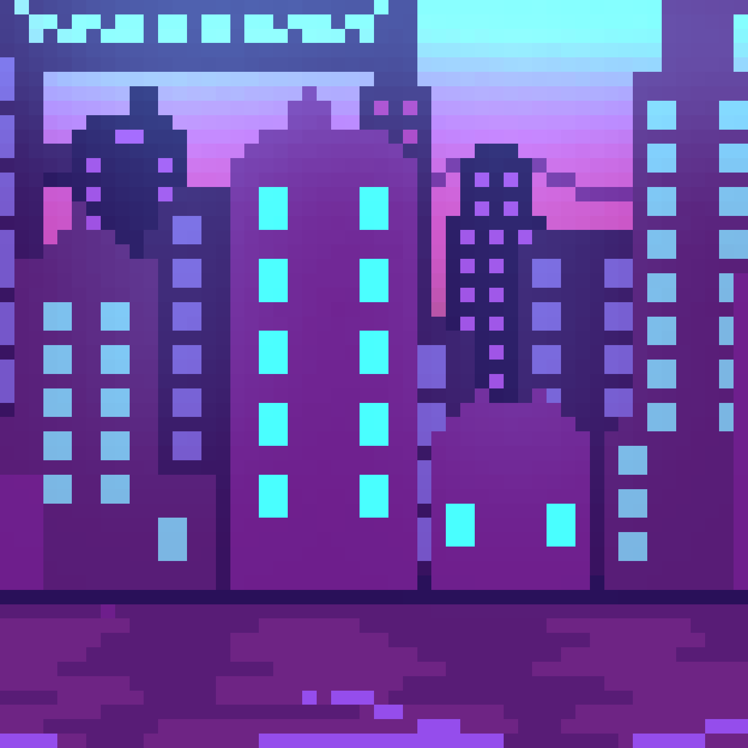 Pixel art of Neoterra.