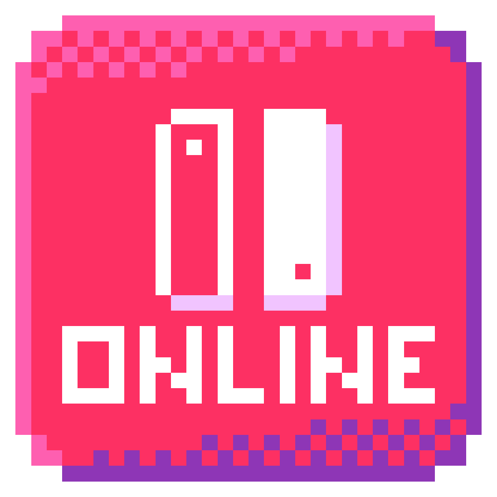 Pixel art of the Nintendo Switch Online logo.