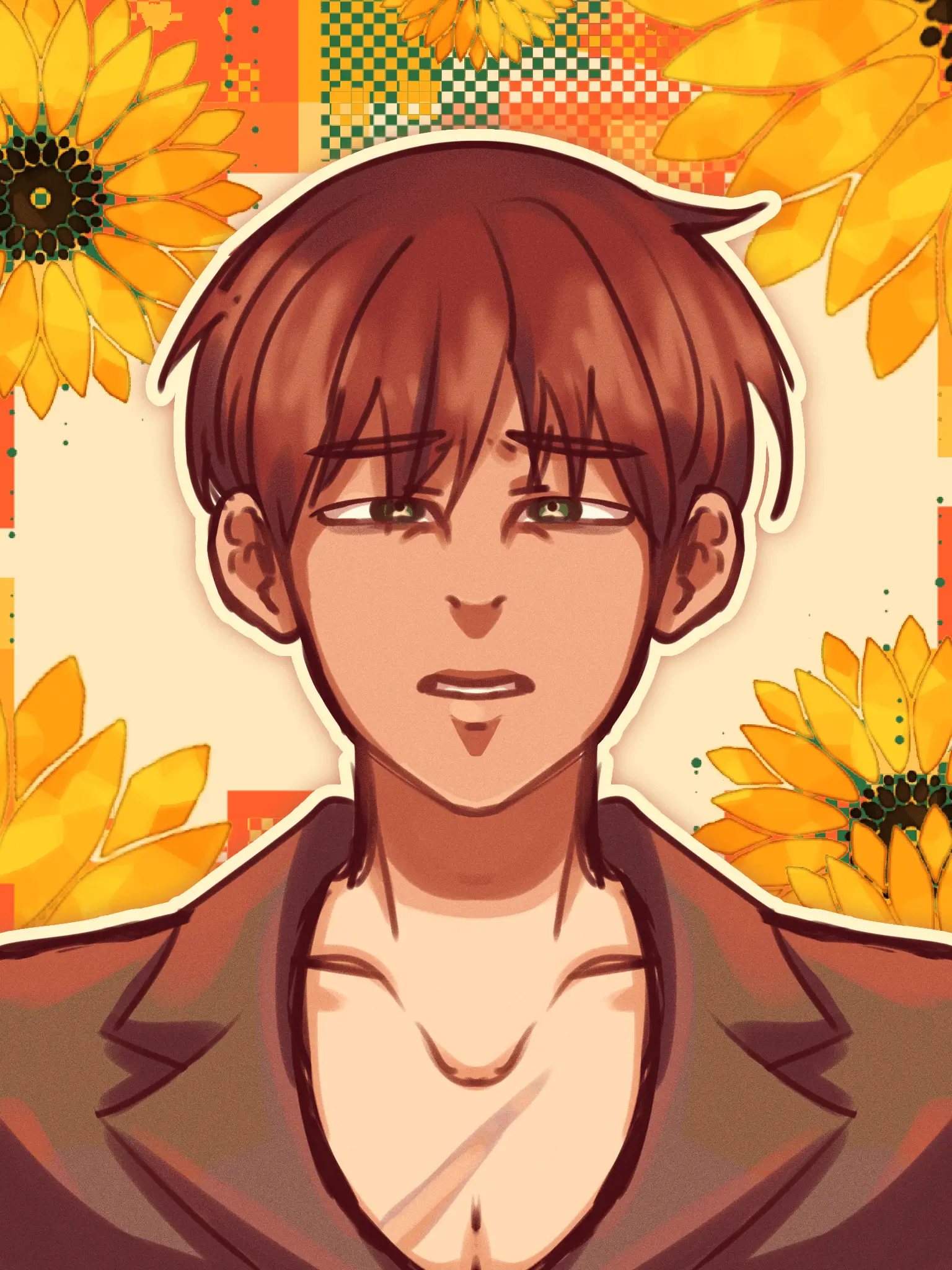 Art of a farmer OC, Norman.