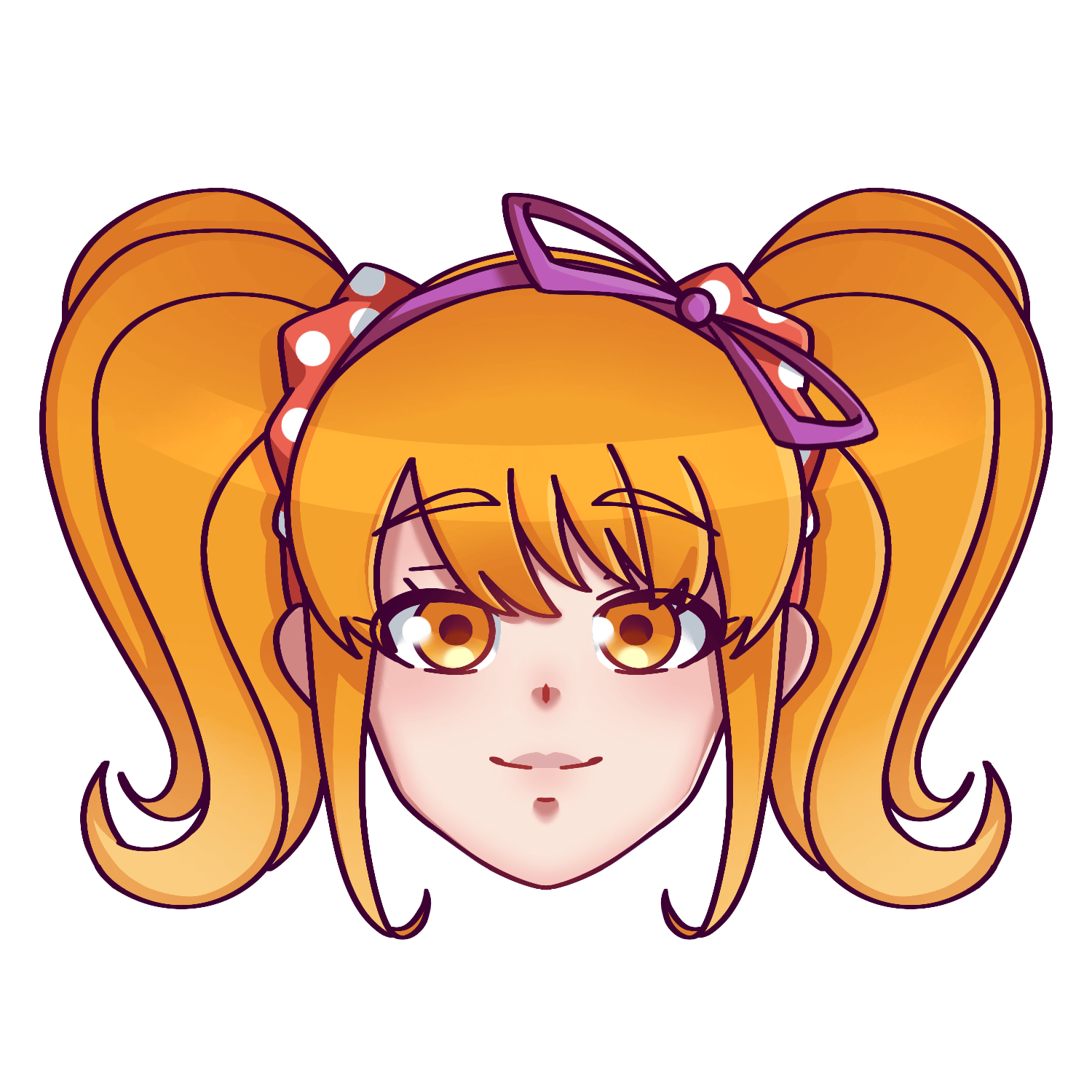 Fan art of Osana Najimi from Yandere Simulator.