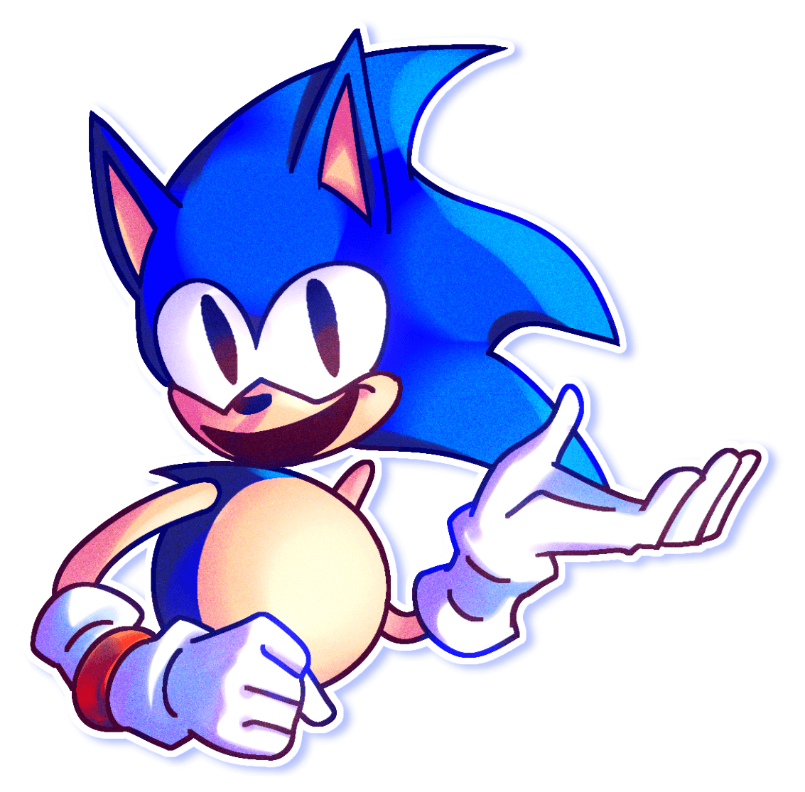 Fan art of Rewrite, a Sonic Creepypasta.