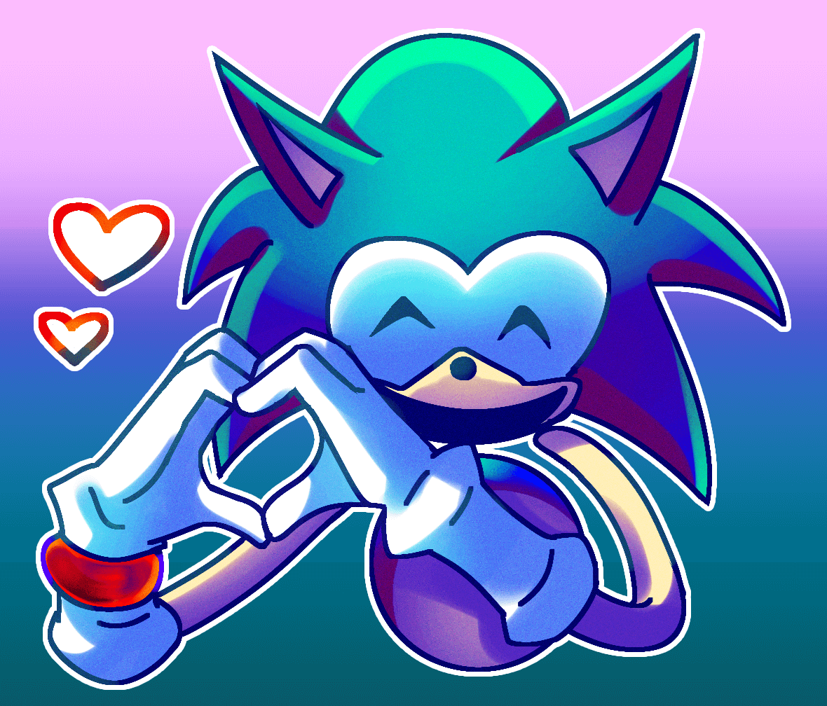 Fan art of Rewrite, a Sonic Creepypasta.