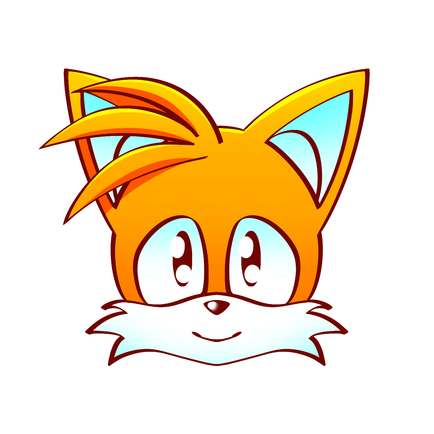 Fan art of Miles 'Tails' Prower from Sonic The Hedgehog.