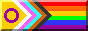 Pride rainbow button.