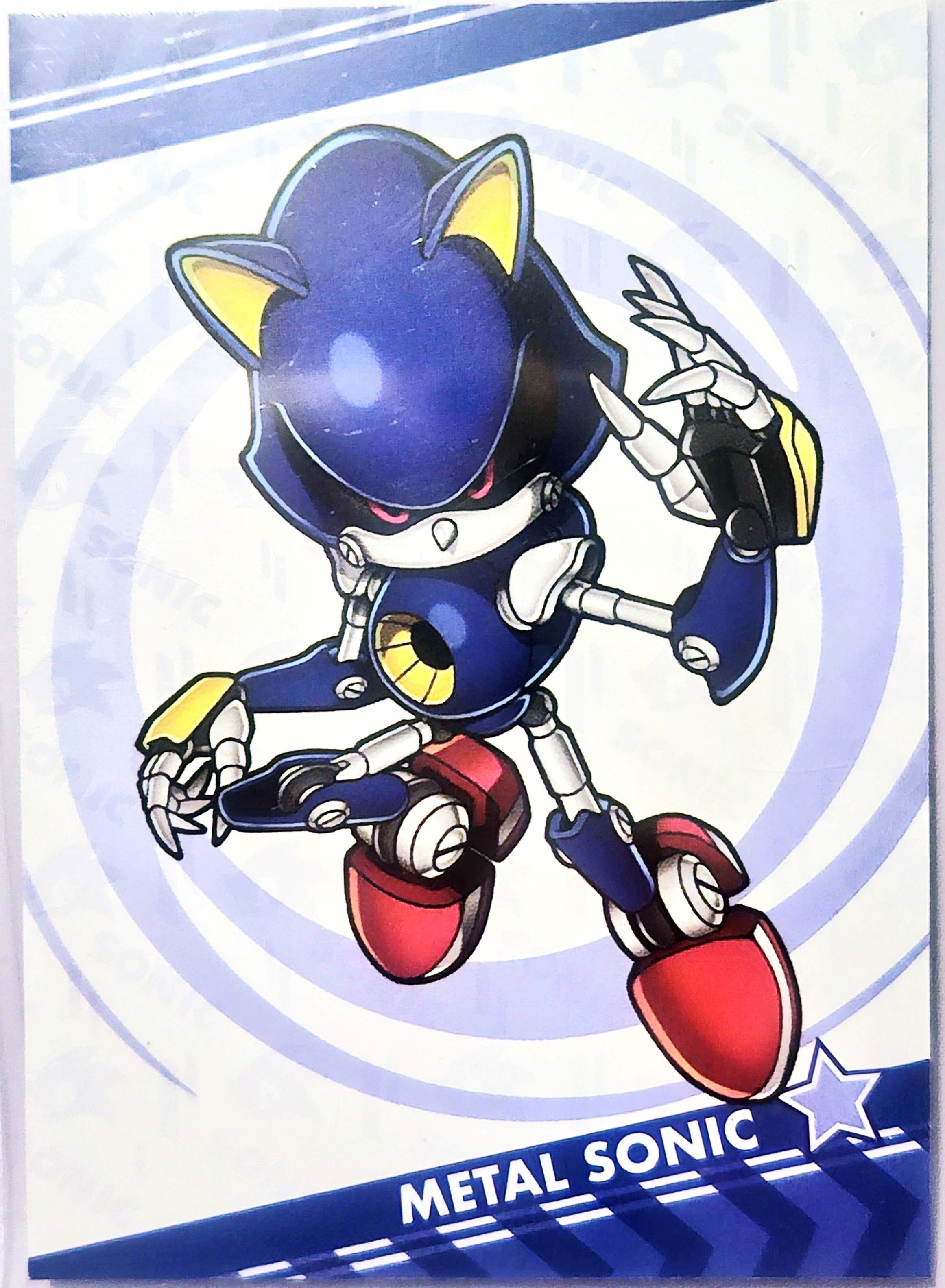 A picture of a Metal Sonic card.
