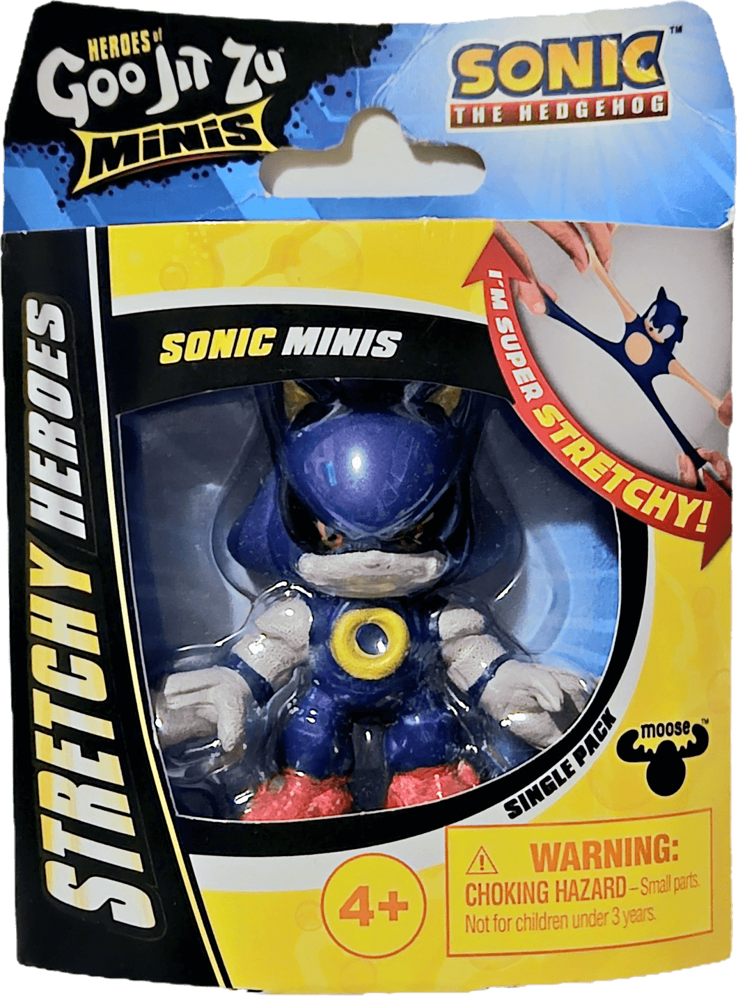 A picture of a Metal Sonic toy.