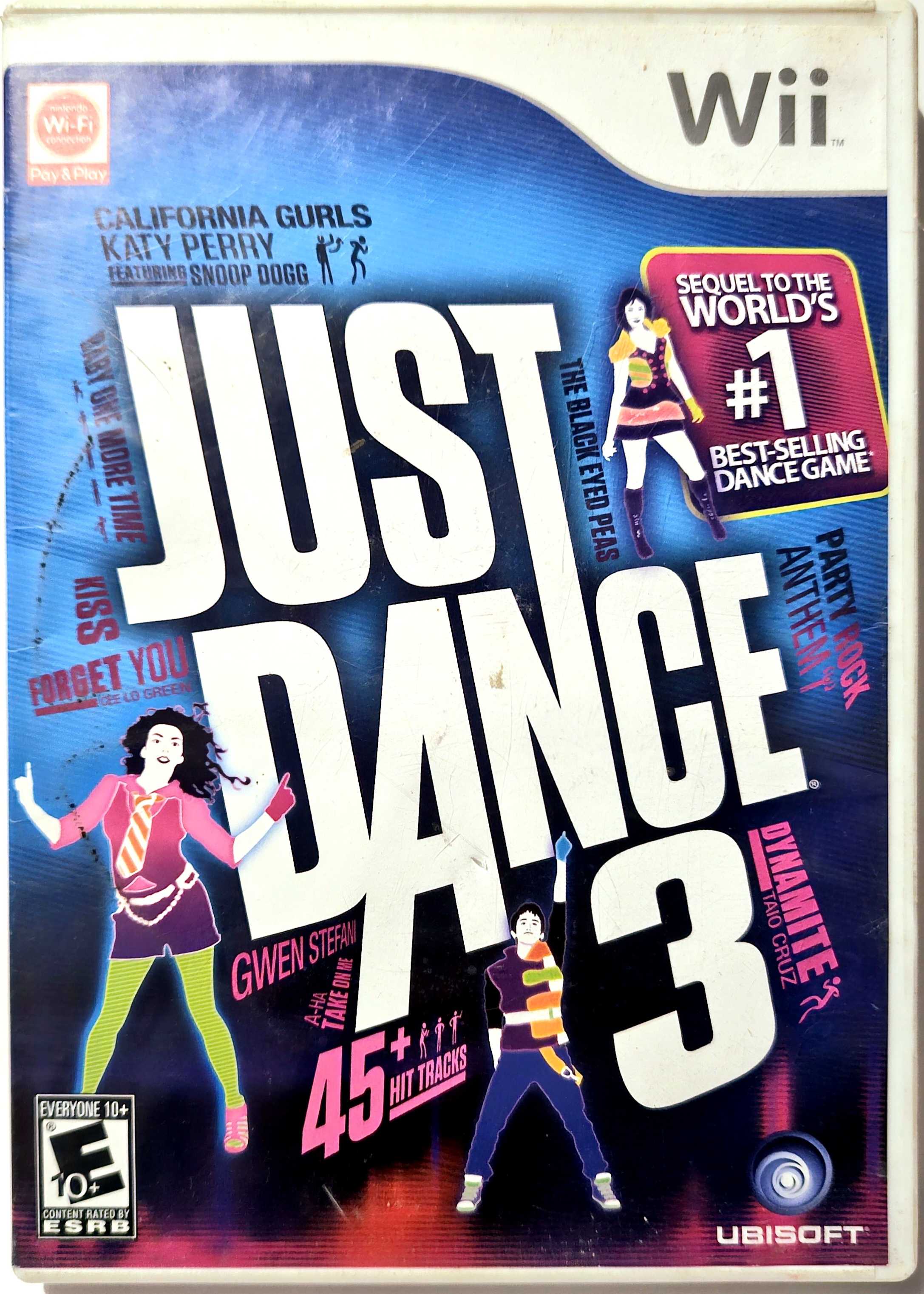 A picture of the Just Dance 3 game case.