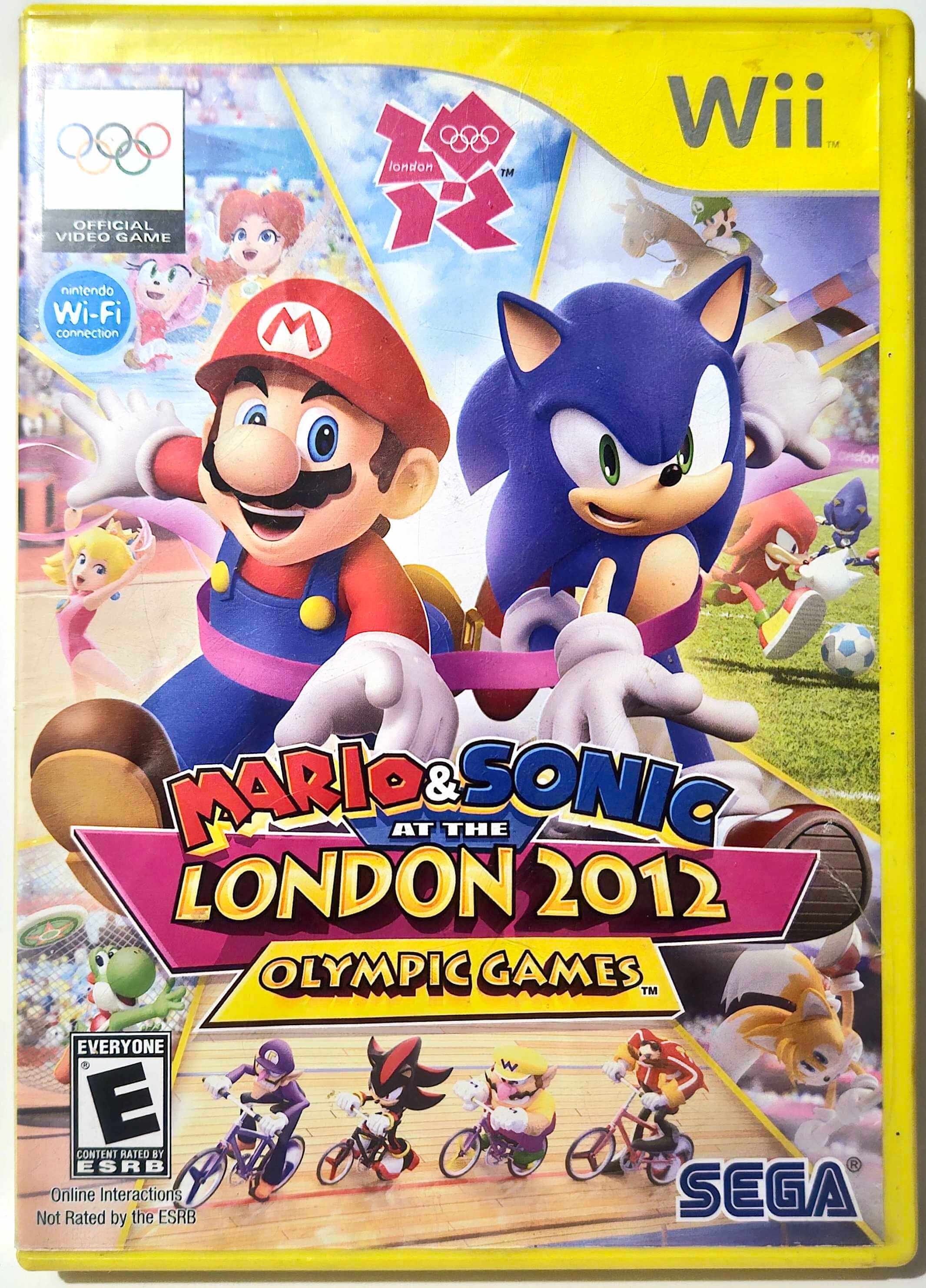 A picture of the Mario & Sonic at the London 2012 Olympic Games game case.