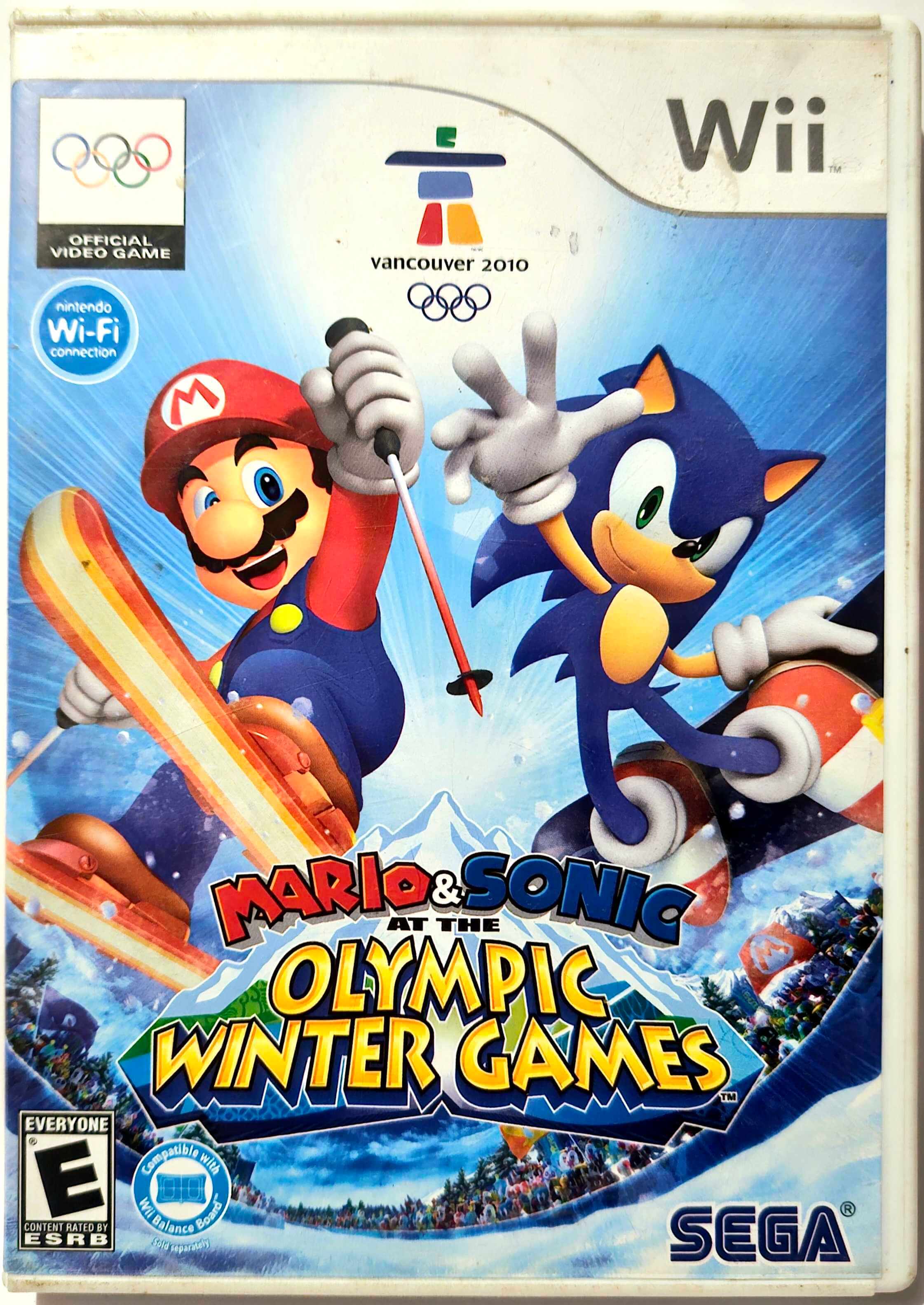 A picture of the Mario & Sonic at the Olympic Winter Games game case.
