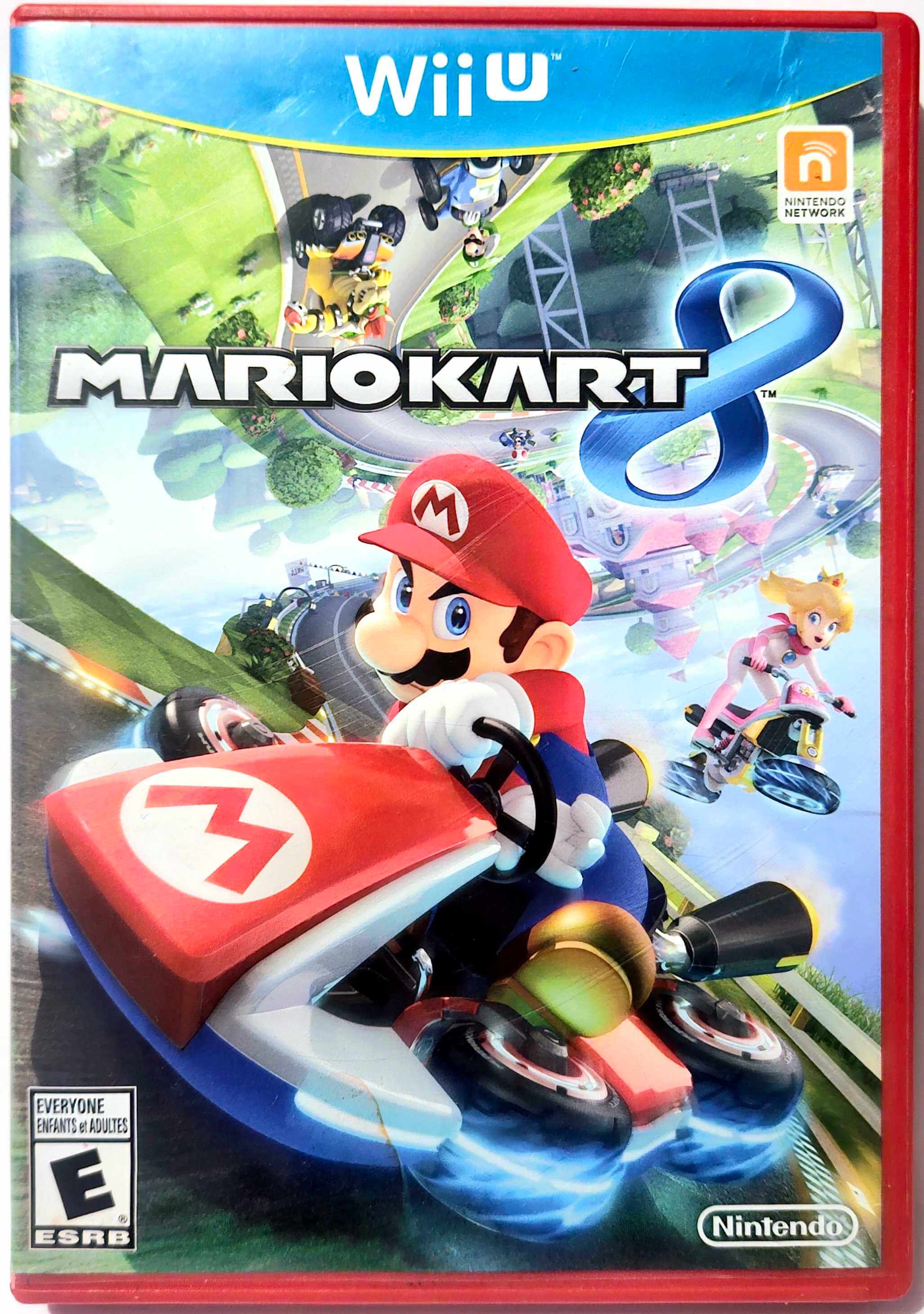 A picture of the Mario Kart 8 game case.