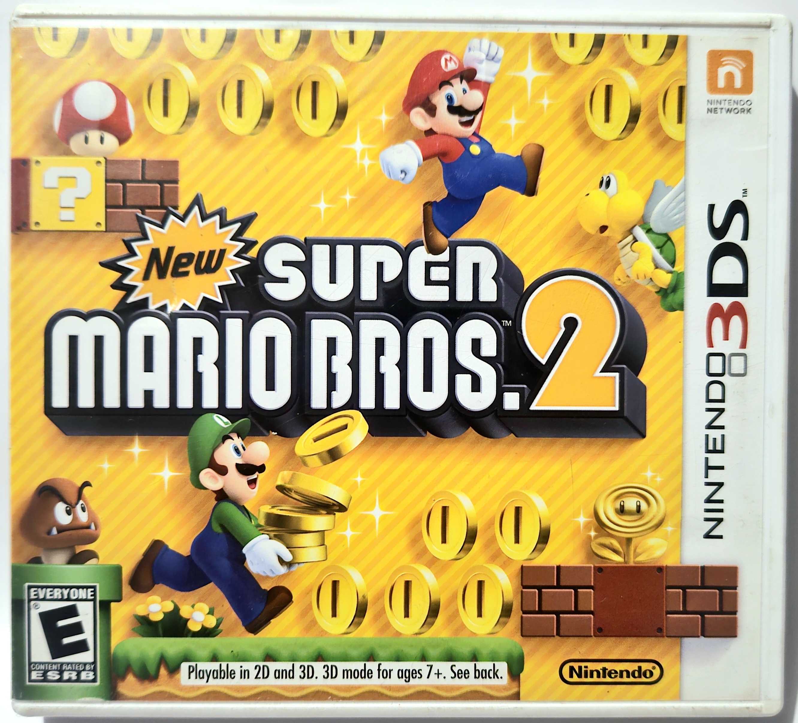 A picture of the New Super Mario Bros. 2 game case.