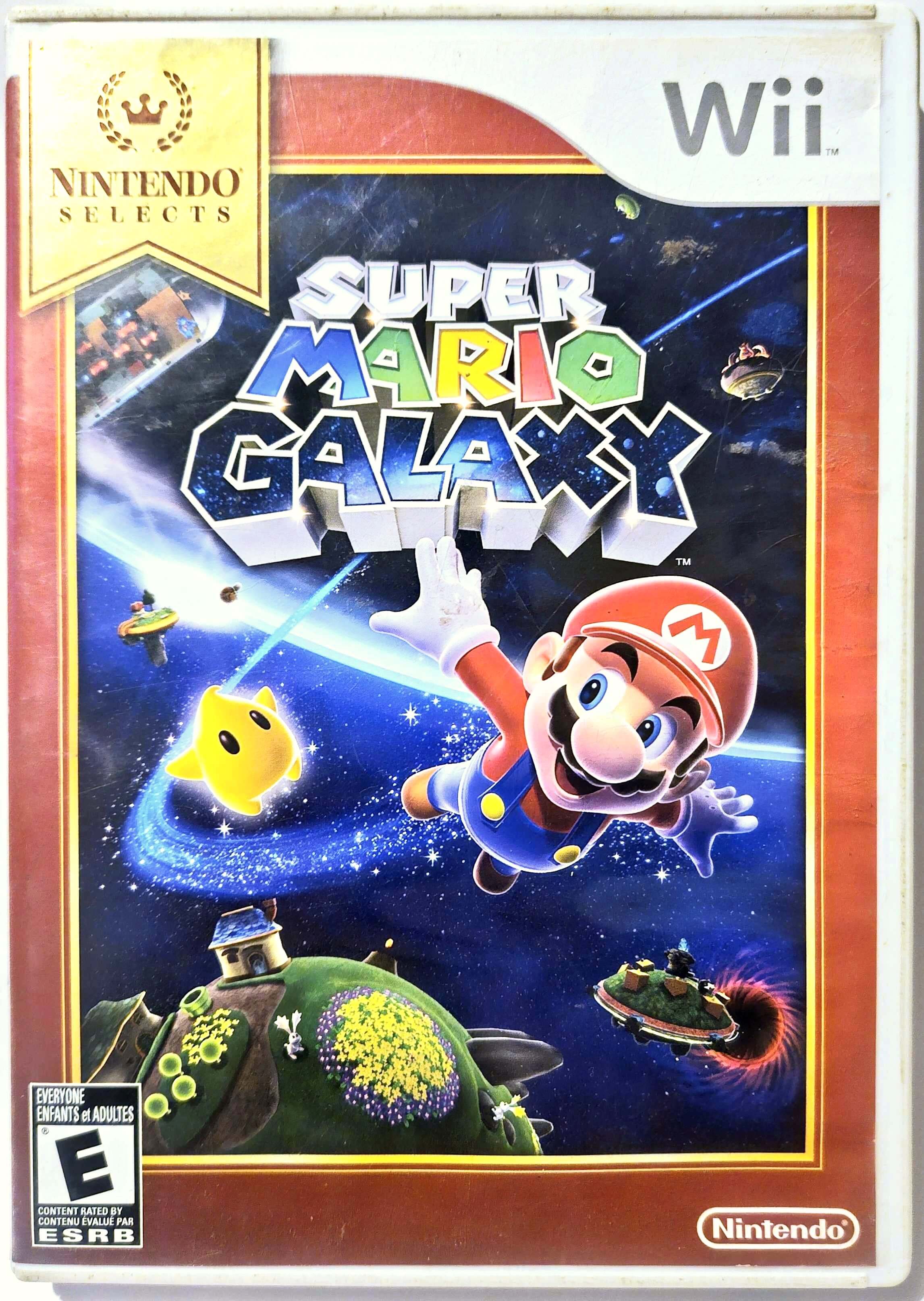A picture of the Super Mario Galaxy game case.