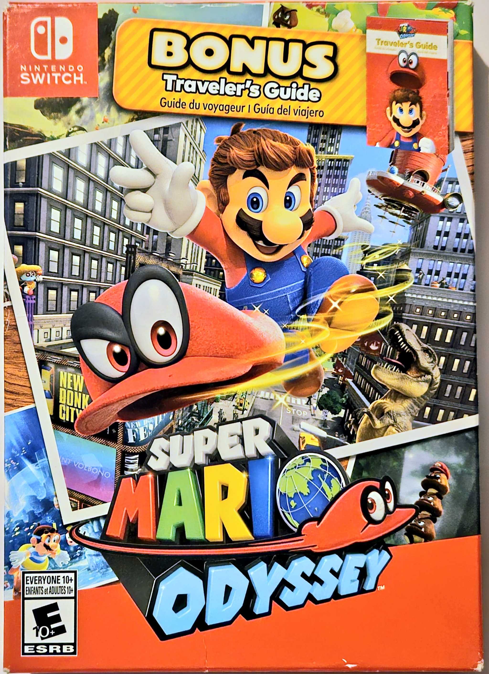 A picture of the Super Mario Odyssey game case.