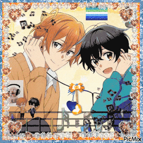 A PicMix of Sasaki and Miyano.