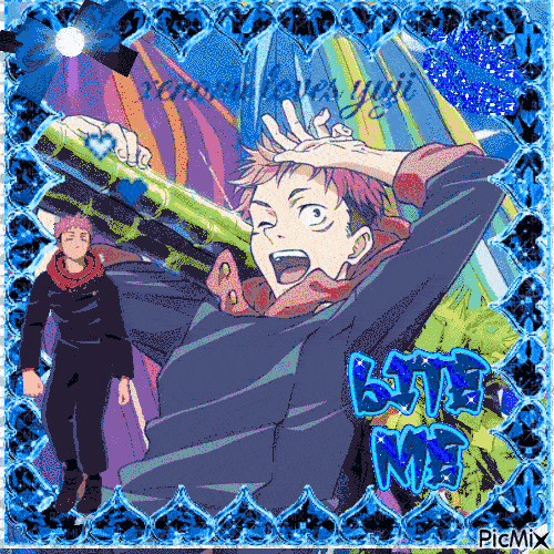 A PicMix of Yuji Itadori.