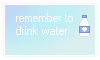 Drink Water stamp.