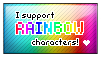 Rainbow Characters stamp.