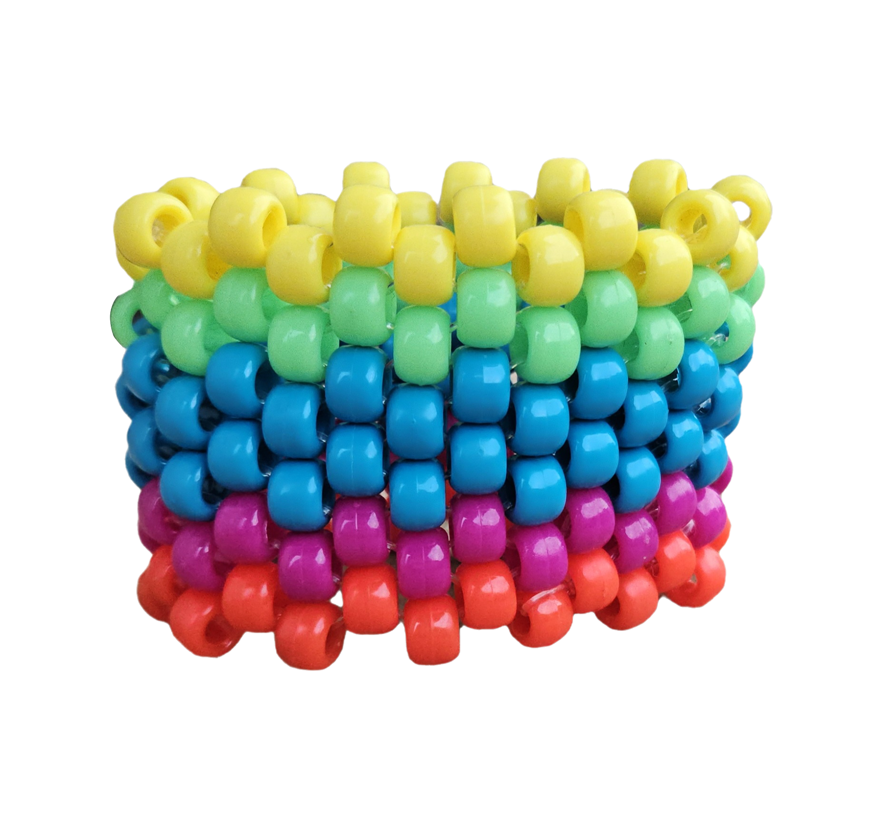 Rainbow Kandi Cuff